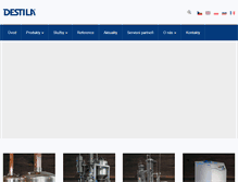 Tablet Screenshot of destila.cz
